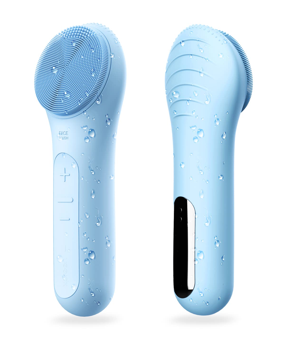 SolarMuse Sonic Facial Cleansing-BrushWaterproof Electric Silicone Face Scrubber with 8 Adjustable Speeds, Wireless Charging, and Massage Function for Deep Pore Cleansing and Exfoliation