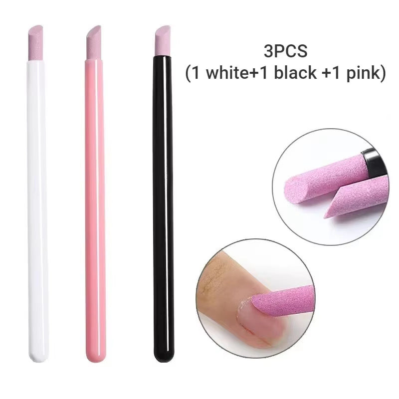 Quartz Nail Skin Grinding Pen Cuticle Remover Trimmer Dead Skin Remover Nail Polish Manicure Stick Nail Files Manicure Tool