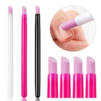 Quartz Nail Skin Grinding Pen Cuticle Remover Trimmer Dead Skin Remover Nail Polish Manicure Stick Nail Files Manicure Tool