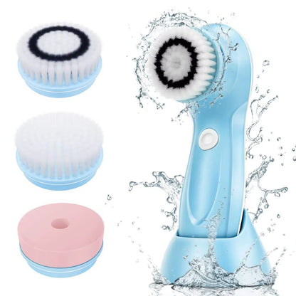 SolarMuse 5-in-1 Electric Facial Cleansing Brush-Deep Pore Cleansing, Gentle Exfoliation & Skin Revitalization