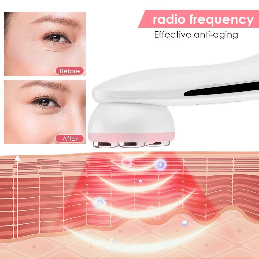 5 Colors RF Radio Frequency Facial LED Photon Beauty Device Face Wrinkle Removal Lifting Tighten Skin Care Machine