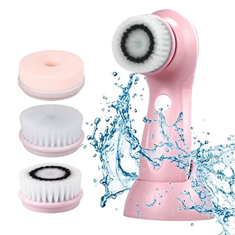 SolarMuse 5-in-1 Electric Facial Cleansing Brush-Deep Pore Cleansing, Gentle Exfoliation & Skin Revitalization